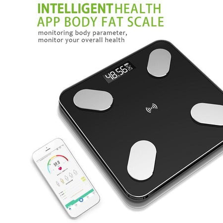 USB Rechargeable Intelligent Digital Body Fat Scale Electronic Weighing Scale with 59 Item Data Connection Voice Broadcast